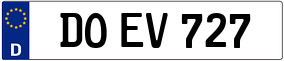 Truck License Plate